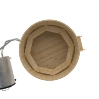 Фурако из кедра D=1.8 с наружной печкой. Фурако из кедра D=1.8 с наружной печкой.