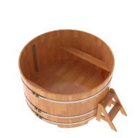 Купель круглая из сращенных ламелей лиственницы d=1,80 Купель круглая из сращенных ламелей лиственницы d=1,80