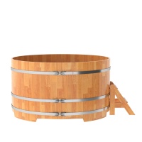 Купель круглая из сращенных ламелей лиственницы d=1,80 Купель круглая из сращенных ламелей лиственницы d=1,80