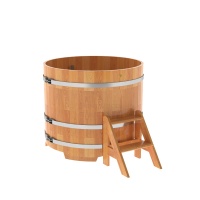 Купель круглая из сращенных ламелей лиственницы d=1,17 Купель круглая из сращенных ламелей лиственницы d=1,17