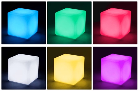 Светильник Куб 35 питание от сети 220В, RGB