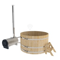 Фурако из кедра D=1.8 с наружной печкой. Фурако из кедра D=1.8 с наружной печкой.