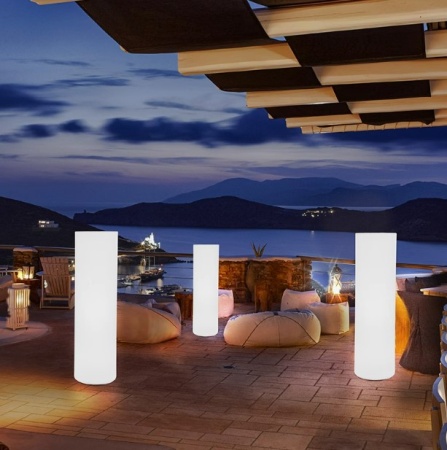 Светильник Цилиндр 40х115 питание от 220, RGB