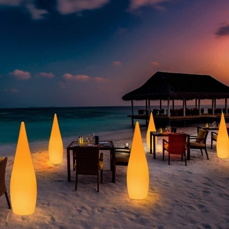 Светильник Капля 24х80 питание от 220, RGB